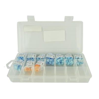 Otodynamics Brand DPOAE Eartip Kit - 125 / kit (sizes 4.8mm - 13mm, blue) - Pure Tone Diagnostics