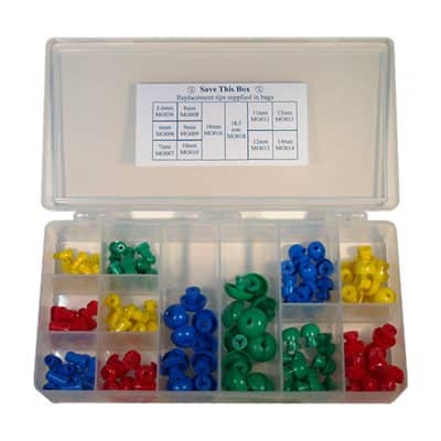 Single Use Eartip Set for Madsen Otometrics Instruments (10 ea size, 120 / set) - Pure Tone Diagnostics